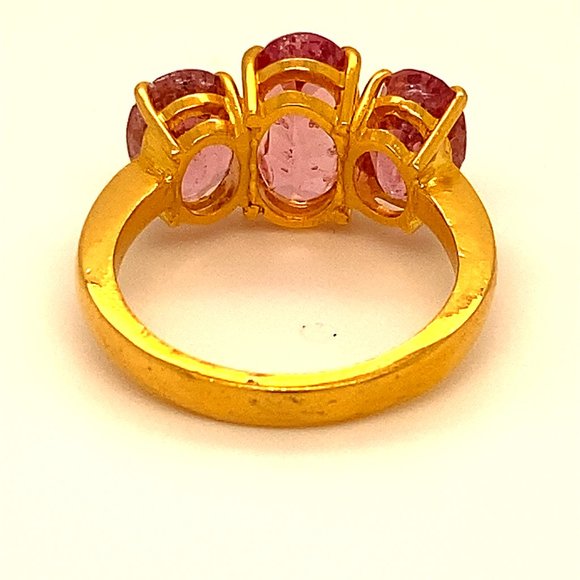 Tajikistan Spinel 6.75ct Solid 22K Gold Ring - Picture 4 of 7